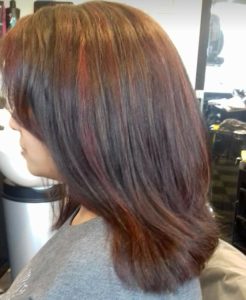 Gentlr Layering eith Red Lowlights